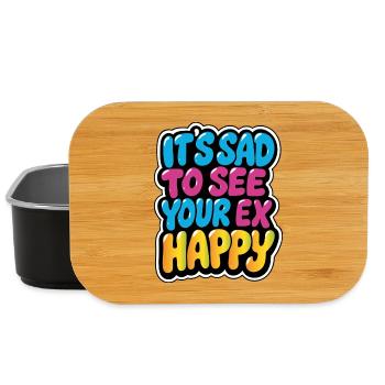 Buntes trauriges bis glückliches Ex-Meme-Design - Lunch Box - Schwarz - Vorne