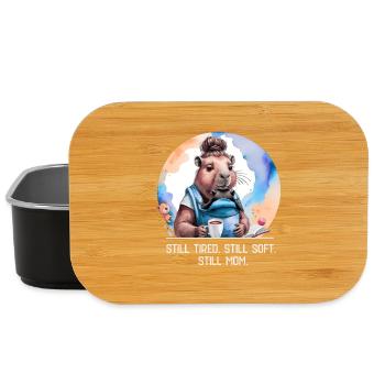 Still Tired. Still Soft. Still Mom. New Mom Design - Lunch Box - Schwarz - Vorne