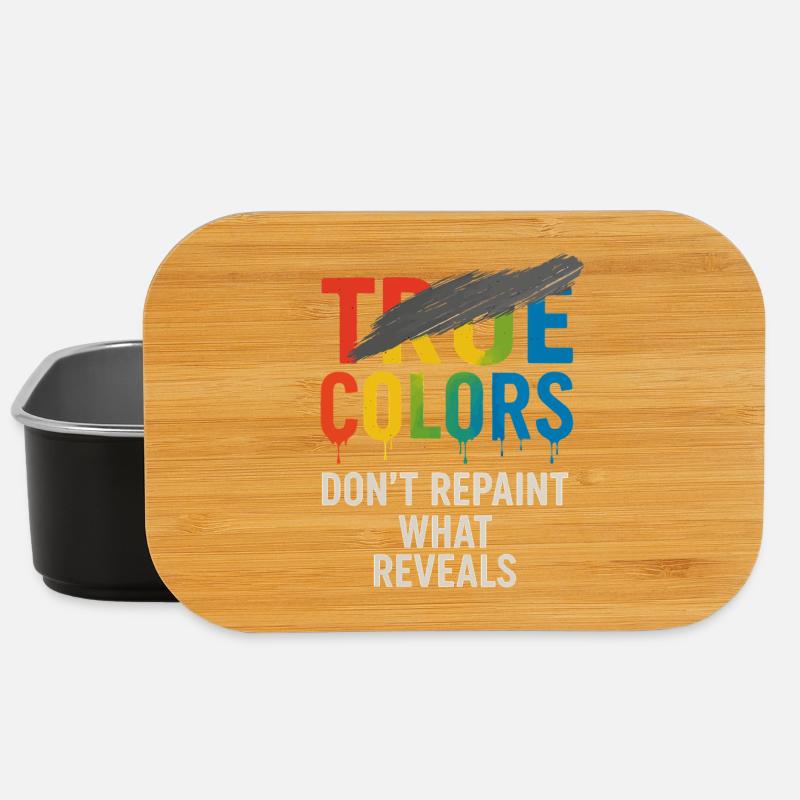 Les vraies couleurs ne repeignent pas ce qui révèle - Boîte à goûter - noir