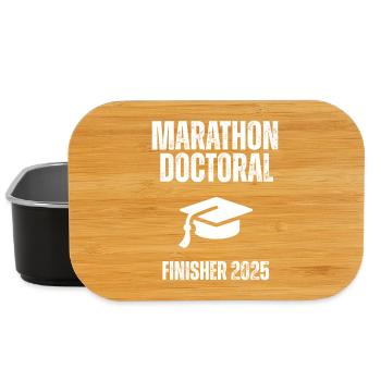 Finisher 2025 Doctoral Marathon - Lunch Box - black - Front