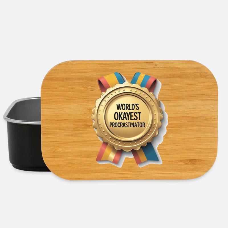 World's best procrastinator of progress - Lunch Box - black