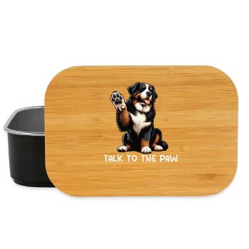 Talk To The Paw Berner Sennenhund Sennenhunde - Lunch Box - Schwarz - Vorne