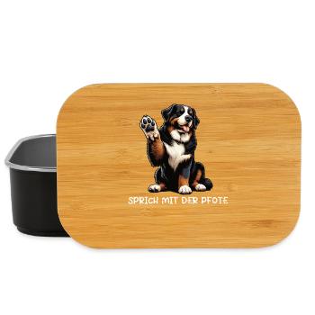 Sprich mit der Pfote Berner Sennenhund Sennenhunde - Lunch Box - Schwarz - Vorne