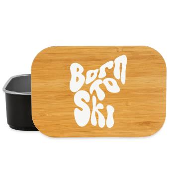 Born to Ski - Winter Design - Lunch Box - Schwarz - Vorne