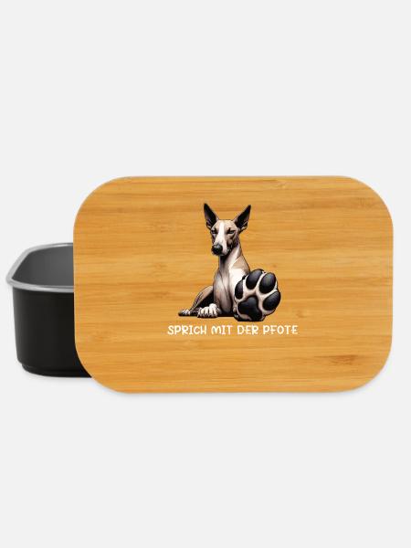 Talk to the paw Podenco Podenco lover - Lunch Box - black