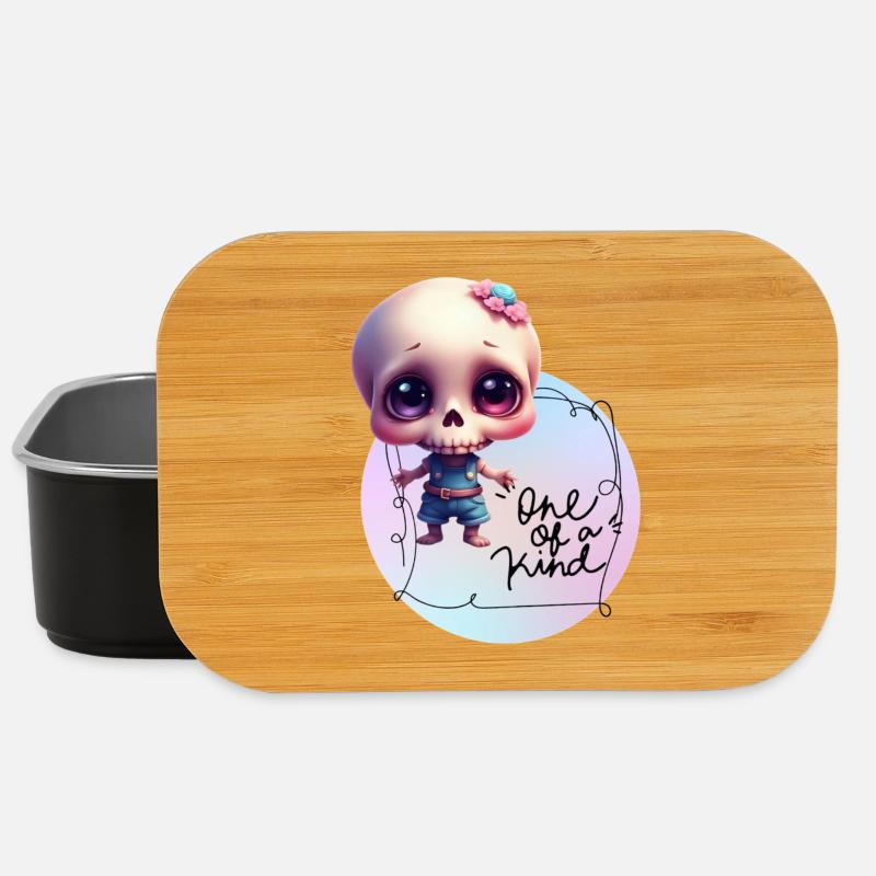 Skelettchen "Einzigartig"  - Lunch Box - Schwarz