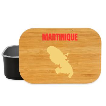 T-shirt Martinique – Antilles - Boîte à goûter - noir - Devant