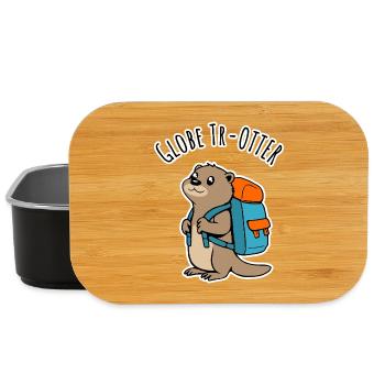 Ein Backpacker Otter auf Reisen ein Globe Tr-Otter - Lunch Box - Schwarz - Vorne