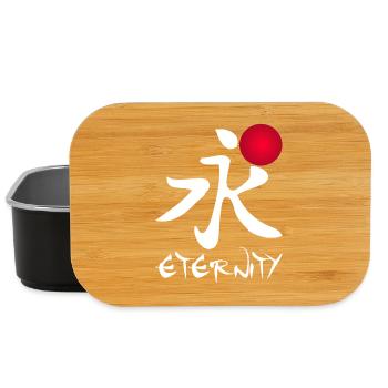 Eternité en calligraphie rouge - Boîte à goûter - noir - Devant