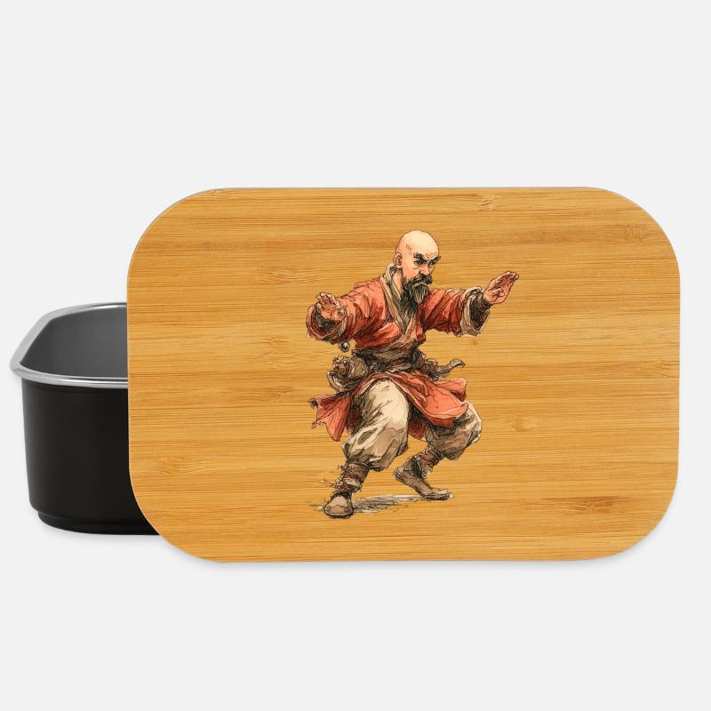 Kungfu Mönch - Lunch Box - Schwarz