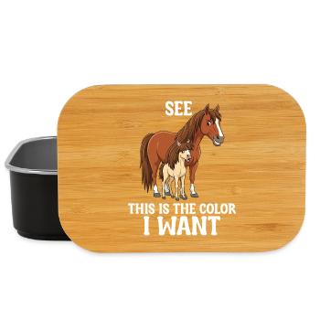 Humour Cheval Cavalier Équitation - Boîte à goûter - noir - Devant