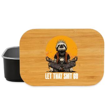 Punk Faultier Meditationsspruch - Lunch Box - Schwarz - Vorne