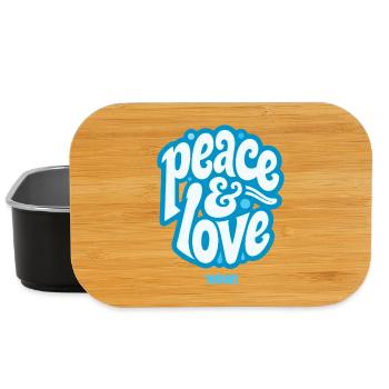 PEACE LOVE #3 [Let's Talk] - Lunch Box - black - Front