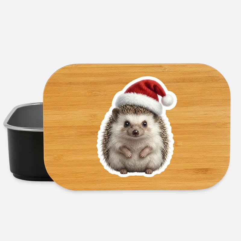 Hedgehog with soft cap - Lunch Box - black