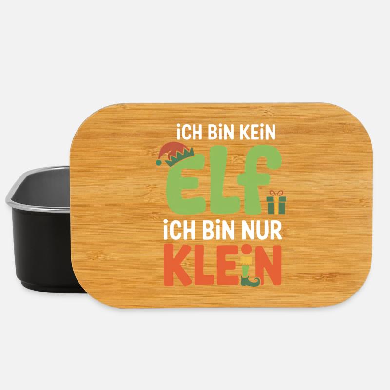 Ich bin kein Elf, nur klein - Lunch Box - Schwarz
