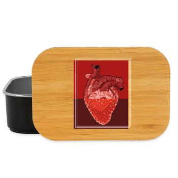 Heart Strawberry Fusion - Boîte à goûter - noir - Devant