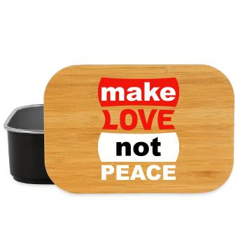 make love not peace - Lunch Box - black - Front