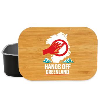 Hände Weg Grönland Lustiges Geschenk - Lunch Box - Schwarz - Vorne