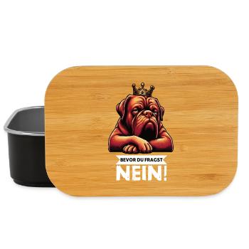 Bevor Du Fragst Bordeaux Dogge Bordeauxs Bordeaux  - Lunch Box - Schwarz - Vorne