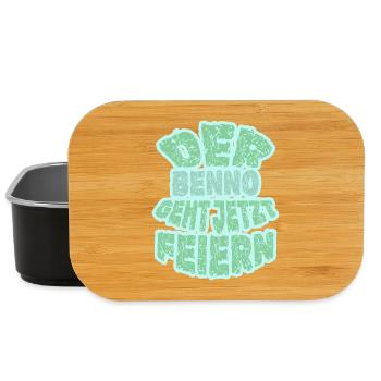 Benno as a party - Lunch Box - black - Front
