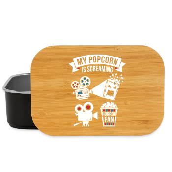 My Popcorn Is Screaming Horror Fan - Lunch Box - black - Front