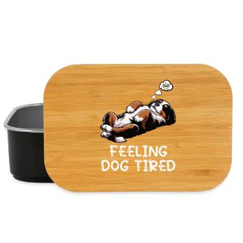 Feeling Dog Tired Berner Sennenhund Sennenhunde  - Lunch Box - Schwarz - Vorne