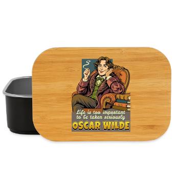 Oscar Wilde Life - Lunch Box - black - Front