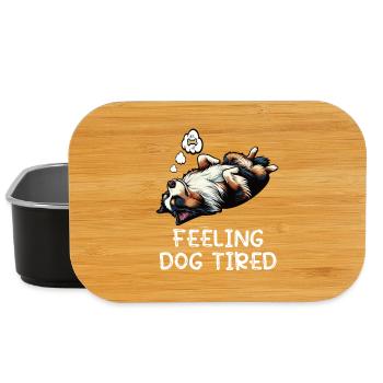 Feeling Dog Tired Australian Shepherd Aussiehalter - Lunch Box - black - Front