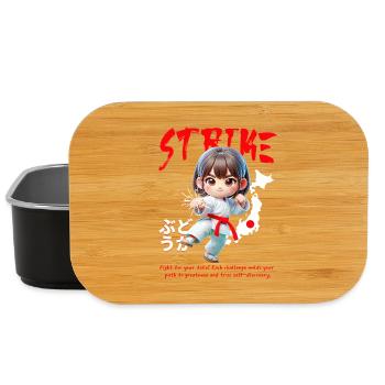 Chibi Karateheld Strike - Lunch Box - Schwarz - Vorne