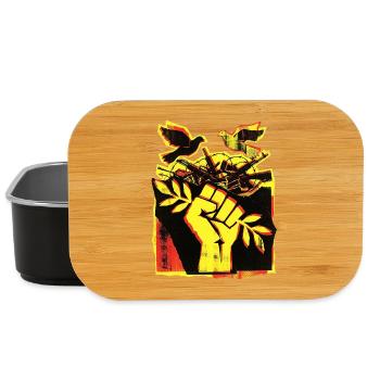 Frieden Peace Pazifisten - Lunch Box - Schwarz - Vorne