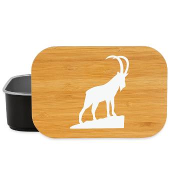 Alpine Bock Silhouette - Boîte à goûter - noir - Devant