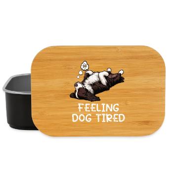 Feeling Dog Tired Münsterländer Münsterländerhund - Lunch Box - black - Front