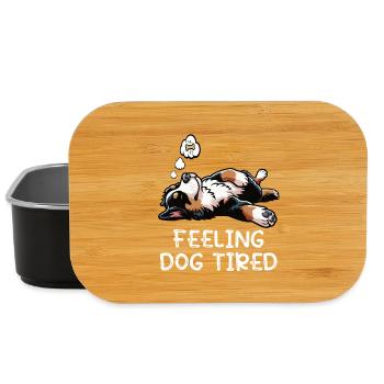 Se sentir fatigué par le chien Appenzeller Senne - Boîte à goûter - noir - Devant