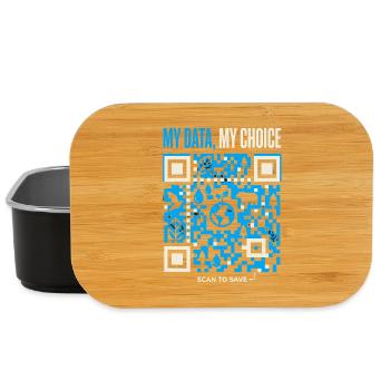 My Data My Choice - Lunch Box - Schwarz - Vorne