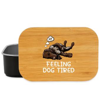 Feeling Dog Tired Deutsch Drahthaar drahthaar hund - Lunch Box - Schwarz - Vorne