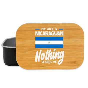 Fierté et Foyer du drapeau du Nicaragua - Boîte à goûter - noir - Devant