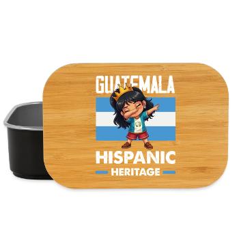 Guatemala Flag T-Shirt Pride & Home Chapín - Lunch Box - black - Front