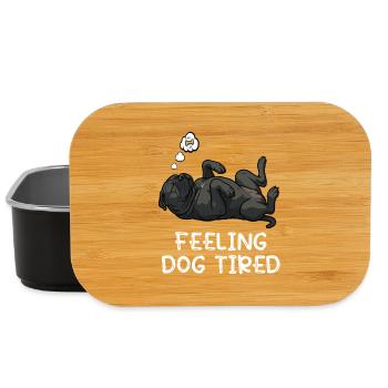 Feeling Dog Tired Cane Corso Italian Mastiff - Lunch Box - black - Front