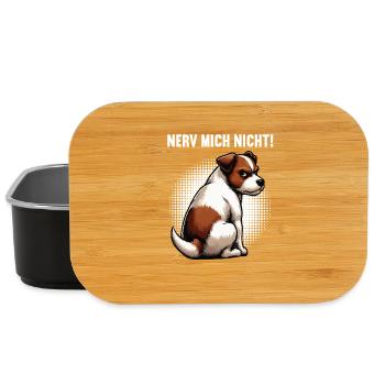 Nerv Mich Nicht Jack Russel terrier Jacky Jackys - Lunch Box - Schwarz - Vorne