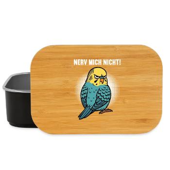 Nerv Mich Nicht Wellensittich Wellensittichhalter - Lunch Box - Schwarz - Vorne