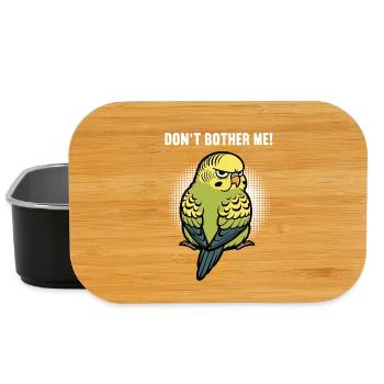 Don't Bother Me Budgie Holder - Lunch Box - black - Front