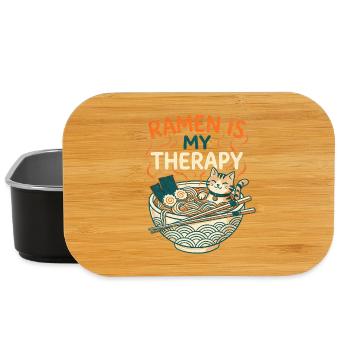 Ramen Therapy Cat - Lunch Box - Schwarz - Vorne