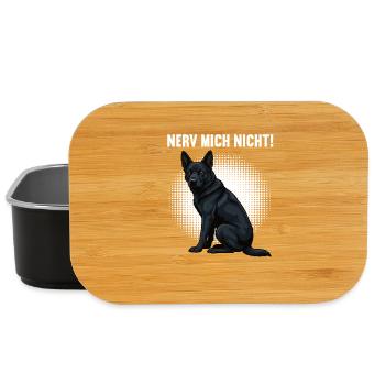 Nerv Mich Nicht Schwarzer Schäferhund Schäferhunde - Lunch Box - Schwarz - Vorne