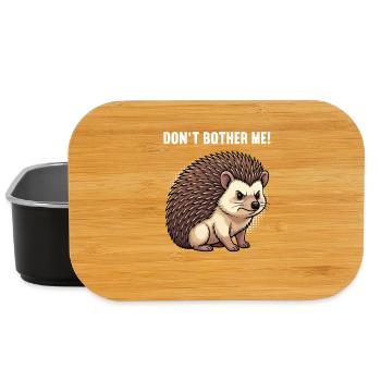 Don't Bother Me Igel Igelliebhaber Igelfan Stachel - Lunch Box - Schwarz - Vorne