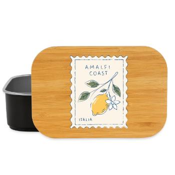 Amalfi Küstenzitronen Motiv - Lunch Box - Schwarz - Vorne