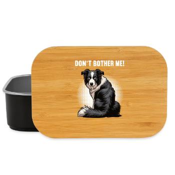 Don't Bother Me Border Collie Collie Lover - Lunch Box - black - Front
