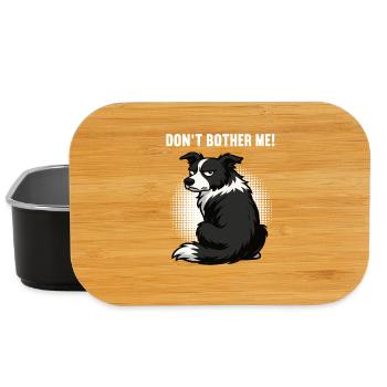 Don't Bother Me Border Collie Collie Lover - Lunch Box - black - Front