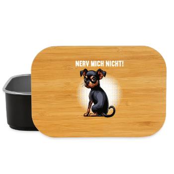 Nerv Mich Nicht Zwergpinscher Pinscher Minpin - Lunch Box - Schwarz - Vorne