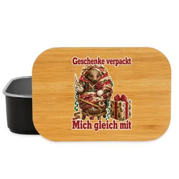 Mich gleich mit verpackt - Lunch Box - Schwarz - Vorne