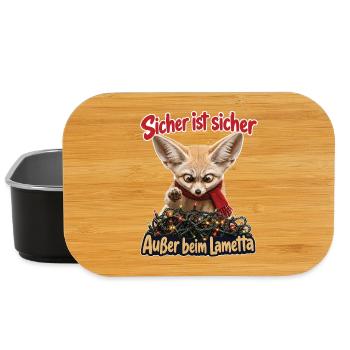 Sicher ist sicher, Außer beim Lametta - Lunch Box - Schwarz - Vorne